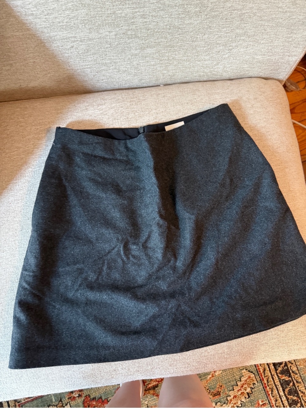 Grey wool Aritzia A-Line Women's Skirt